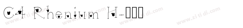 C4 Rhenium H字体转换